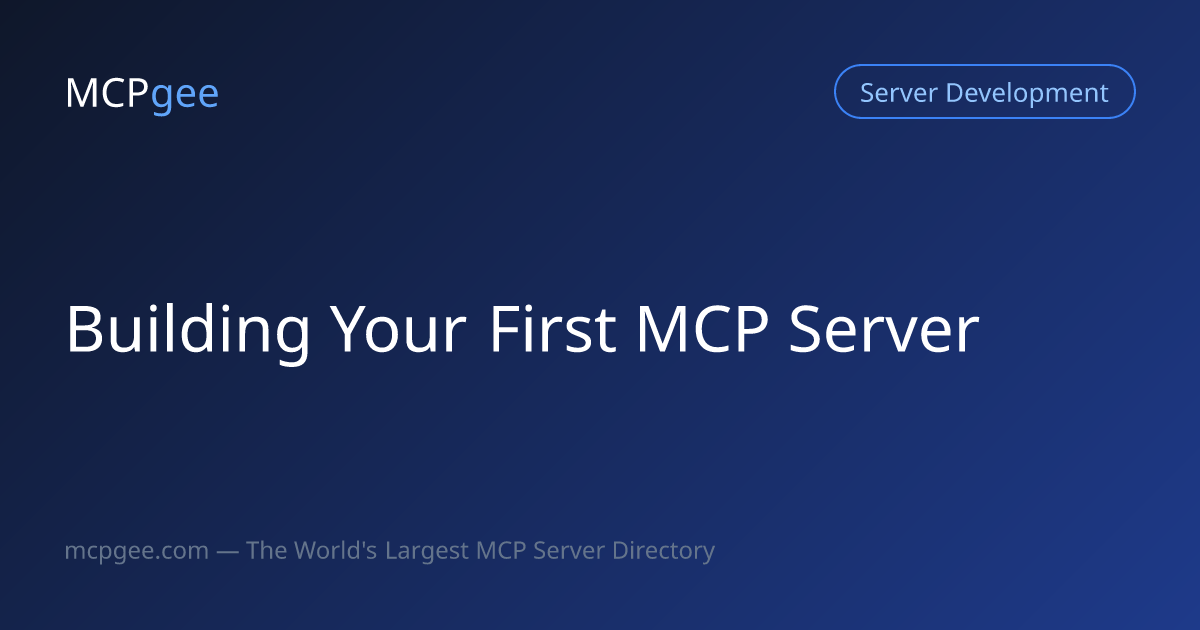 Build a Production MCP Server with TypeScript